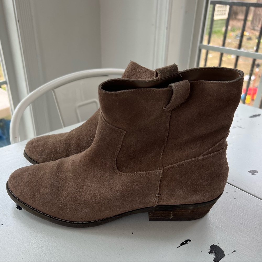 Suede booties